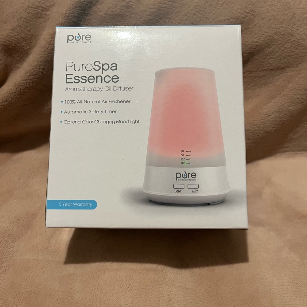 PureSpa Essence Aromatherapy Diffuser - White BNWT